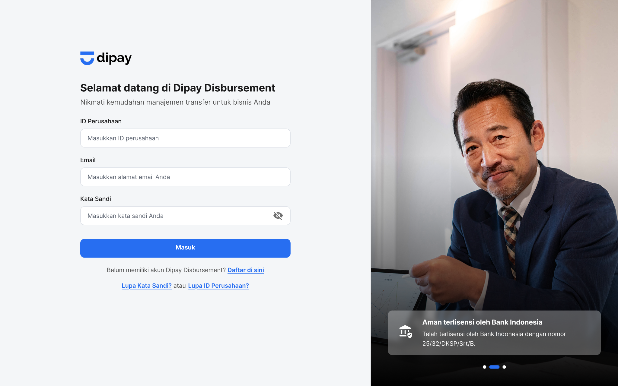 Dipay enterprise dashboard